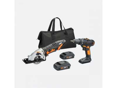 20V DRILL DRIVER  3-3/8" WORXSAW COMBO KIT
