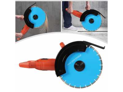 Corded Electric Handheld Concrete Saw 3000W Pure Copper Motor Rotating Handle for Grooving Cutting Work 1420
