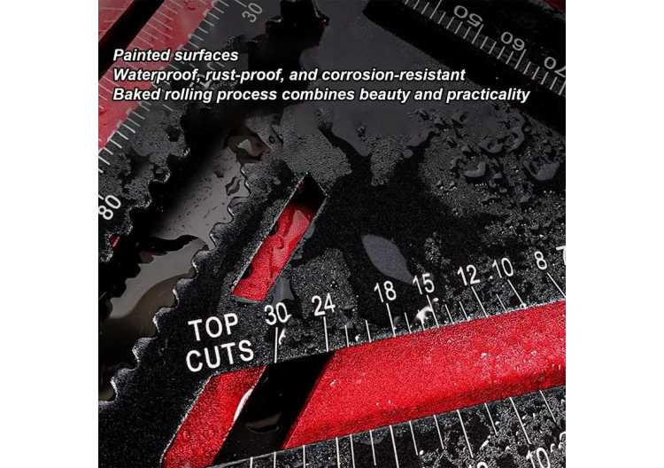Woodworking Aluminum Alloy Triangle Gauges Measuring Gauging Tools High Precision Marker Angle Ruler Speed Square Metric 1420