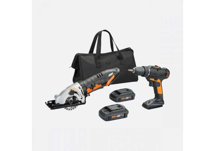 20V DRILL DRIVER  3-3/8" WORXSAW COMBO KIT