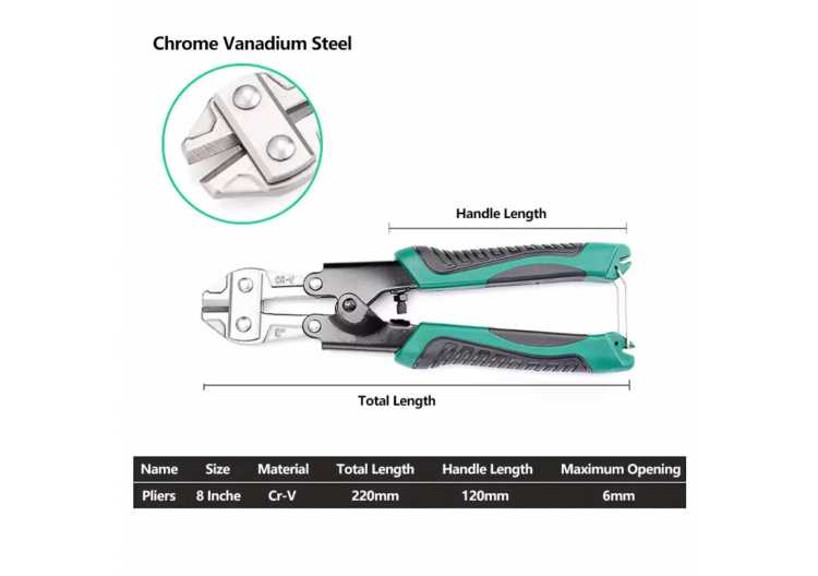 8 InchLabor-Saving Wire Cutting Pliers  Heavy-Duty Steel Bar Cutting Pliers Electrician Professional Durable Hardware Tool 1420