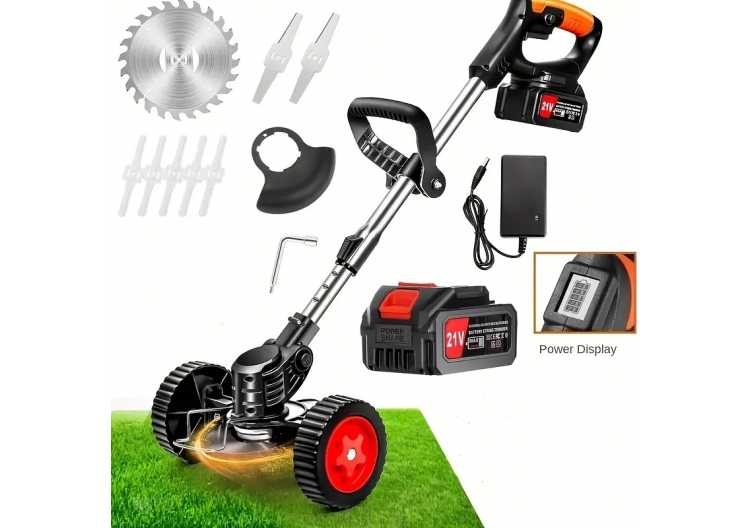 The Latest Small Portable Wireless Electric Lawn Mower/weeding, With A Large-capacity Lithium Battery And Three Types Of Blades 1420