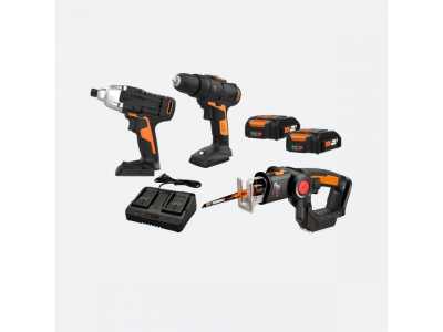 20V DRILL, IMPACT DRIVER  AXIS RECIPROCATING SAW 3PC DIY COMBO KIT