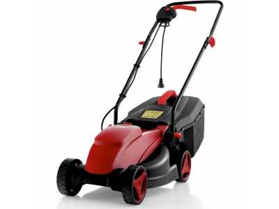 Electric Lawn Mower, Versatile Corded Lawn Mower with Grass Collection Box, 10 AMP Motor, 13" Cutting Deck, 3 Adjustable