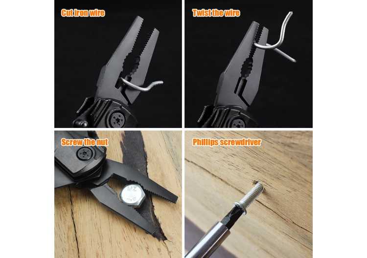 Multifunctional Knife Pliers Outdoor Home Portable Outdoor Survival Folding Knife Plier Screwdriver Hand Tool Car Emergency Tool 1420