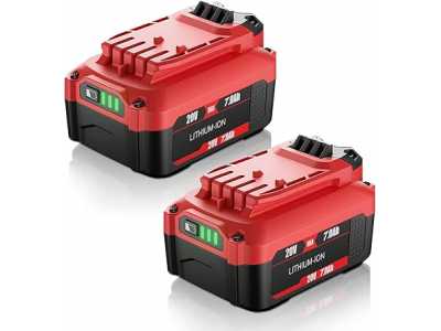 7000mAh 20V Replacement for Craftsman V20 MAX Battery Lithium Ion CMCB205 CMCB204, CMCB204-2,CMCB202,CMCB202-2,CMCB201,CMCE520B,CMCS300B Compatible with 20V Cordless Power Tools ,2Pack,LED Indicator