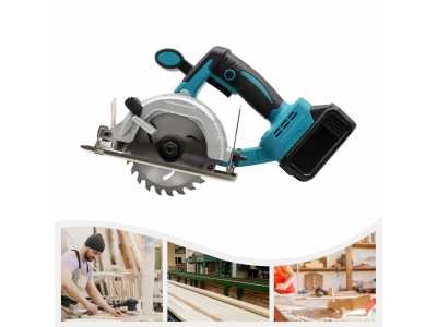 4.9Inch Rechargeable Chainsaw with Charger Circular Saw 4.0Ah Battery Carbon Steel 110V 0-45