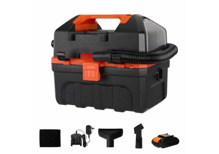 Cordless 20V 3 in 1 Wet Dry Vacuum Cleaner with Blower Function 2.64 Gallon 2 * 2.0 Ah Battery Included  Tools Series Handheld 1420