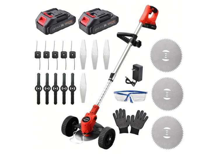 The Wireless Electric Lawn Mower Is Equipped with A Battery and 17 Blades, Suitable for Different Scenarios 1420