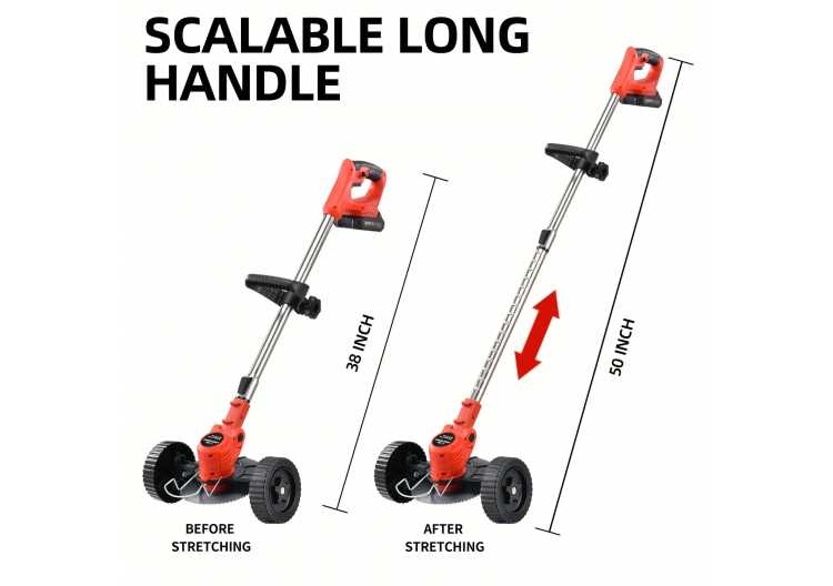 The Wireless Electric Lawn Mower Is Equipped with A Battery and 17 Blades, Suitable for Different Scenarios 1420