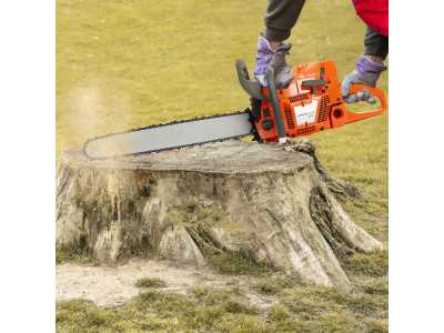 2-Stroke 72cc Gasoline Powered Chainsaw with 24'' Guide Bar Saw Chain Engine Farm Trees Wood Branch Cutting Tool
